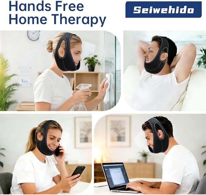 Wisdom Teeth Ice Pack Head Wrap Jaw Face Ice Pack with 4 Gel Packs for Wisdom Teeth Removal Extraction Toothache Pain Relief Facial Face Oral Surgery TMJ Tonsillectomy Recovery Cosmetic Procedure