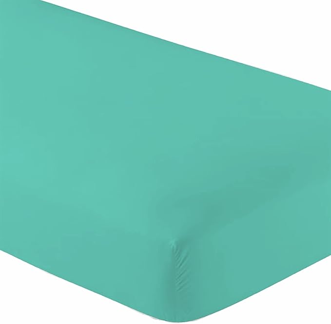 2 Pack Fitted Hospital Bed Sheets with Elastic All Around for a Double Brushed Ultra Soft Breathable 100% Microfiber Sheets, 36” x 84” x 12”