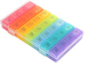 Weekly 7 Day Pill Organizer, Travel Pill Box, Pill case, Medicine Organizer, Pill Container, Pillbox 7 Day, Pill Dispenser, Medication Organizer, Pill Organizer Weekly