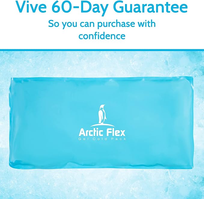 Arctic Flex Gel Replacement Packs - Ice Packs Reusable for Back Ice Brace - Hot and Cold Gel Ice Pack for Injuries, Pain Relief, Swelling - Flexible Therapy Compression Wrap - Athletic, Women, Men