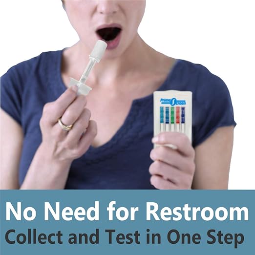 Prime Screen [25 Pack] 6 Panel Oral Saliva Drug Test Kit, Employment and Insurance Testing (AMP, COC, MET, OPI, PCP, THC) - ODOA-166