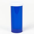 Five Star Supplies Snap Cap Plastic Pill Bottles - Easy Open Snap Cap - Pill Container Prescription Vial (Blue, 8 DRAM 500 ct.)