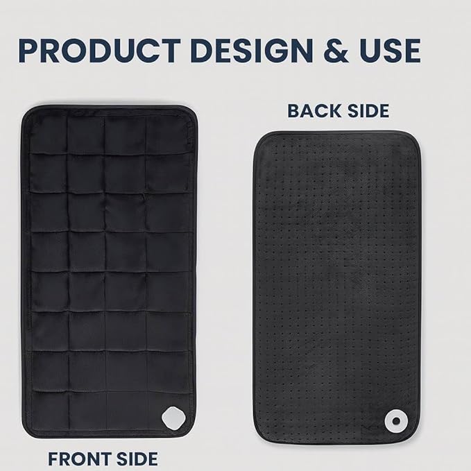 Weighted Heating pad XL 17''x33'' Heat pad for Period Cramps Heating Pads Large Heated pad for Back Pain Relief Products Electric Heat Pads Heated Pad for Bed Christmas Gifts for Mom Dad