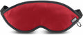 Lewis N. Clark Comfort Sleep Mask | Eye Mask for Travel | Comfortable & Breathable | Light Blocking & Adjustable | Burgundy