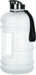 TOOFEEL 2 Liter Water Bottles - Big Water Jugs - 2.2L 74oz LeakProof - Clear Matte