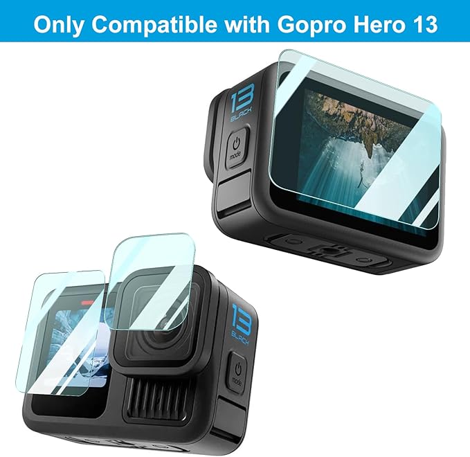 Accessories Kit for Gopro Hero 13 Black Accessory Bundle Waterproof Housing Case Filter Silicone Protector Lens Screen Tempered Glass Head Chest Strap Mount Set for Gopro13 HERO13