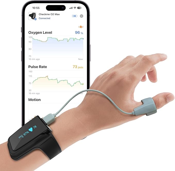 Sleep SPO2 Ring Sensor, O2 Ring Probe for CheckmeO2 Max, Visual Oxy, Oxiband & SleepU