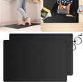 Urvoix Grounding Mat for Feet, 35.4"x23.6"(2 Pack) Earth Mat Grounding Pad for Bed, Grounding Mat Kit for Desk, Improve Sleep, Supports Energy, Relieve Anxiety w/ 15 Foot Cord & Conductive Test Pen