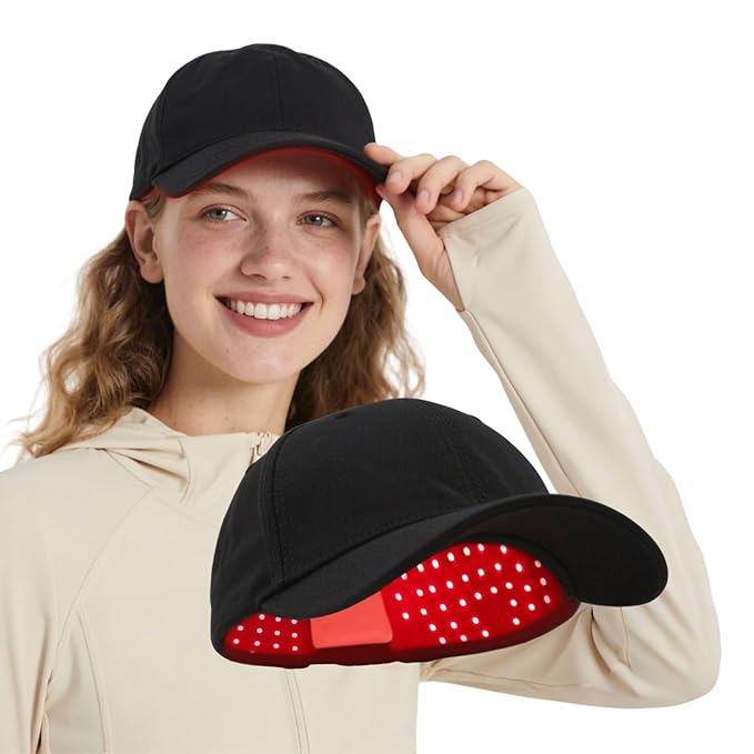 Laser Hair Growth Cap,Red Light Therapy for Hair Growth in Women and Men, Hair Loss Treatments Hat, Laser Red Light Therapy for Hair Growth System