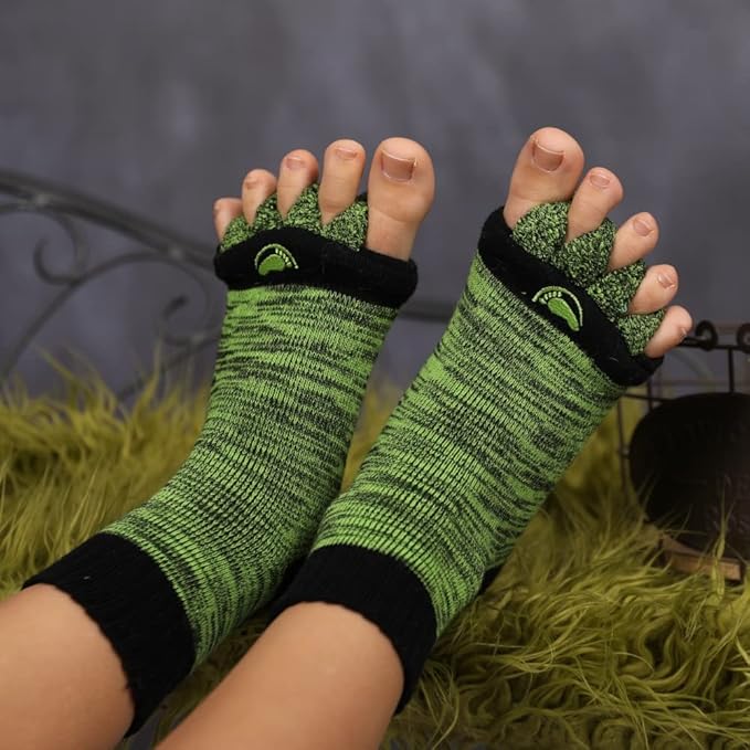 My Happy Feet Foot Alignment Socks with Toe Separators for Men or Women