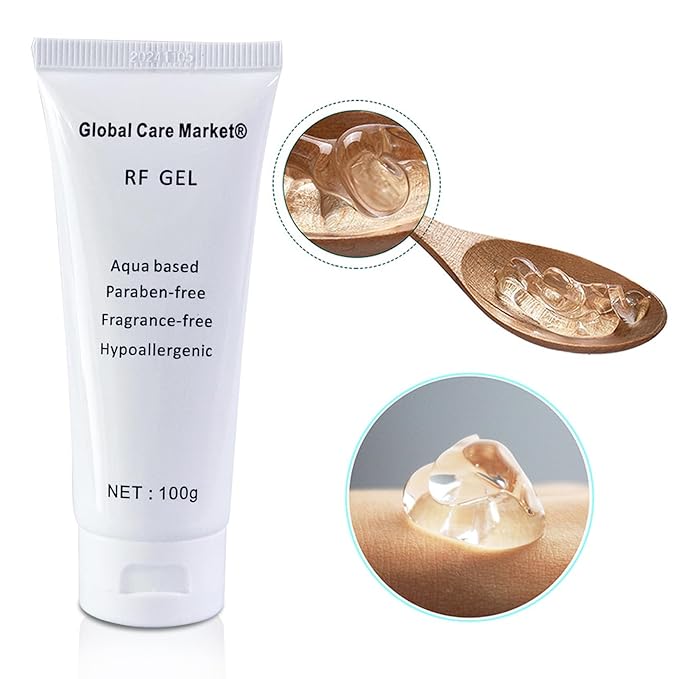 RF Gel 2 Pack-Conductive Gel for Facial Microcurrent, Skin Tightening Cream for Radio Frequency Machine, Paraben-free Skin Cooling Cream for IPL Hair Removals