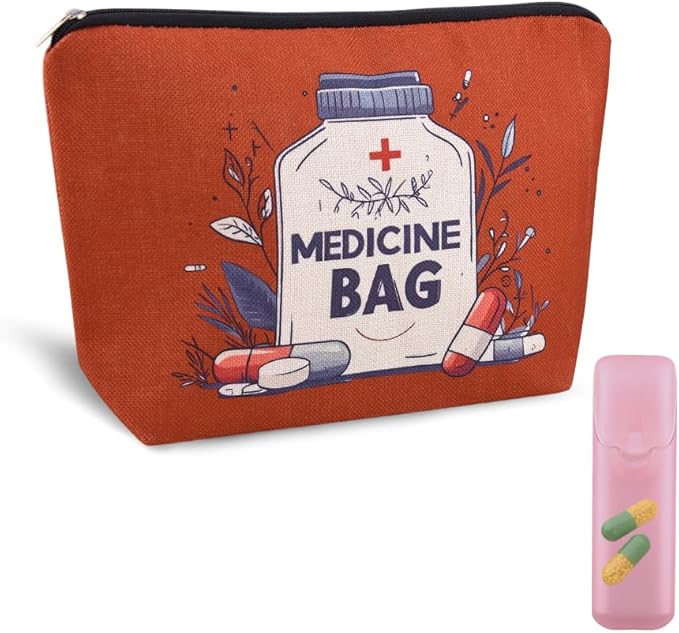 Medical Bag Organizer Pouches Nurse Practitioner Gifts Bag Drug Pill Organizer Physician Assistant Pharmacy Student Patient Travel Makeup Bag Doctor of Nursing Practice Graduation Gifts Pouch Bags