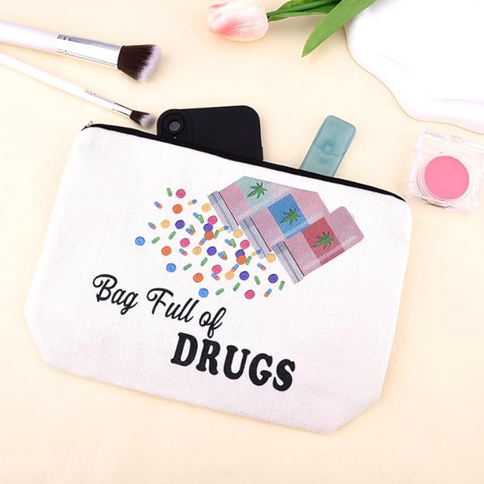 Medicine Drug Bags for Travel Pharmacy Birthday Christmas Gifts for Pharmacist Nurse Female Nursing Students Doctor Pouch Medical Patient Bag Med Physician Practitioner Accessories Bag Gifts for Women