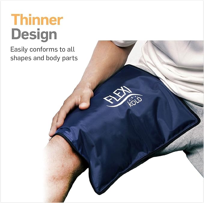 FlexiKold Standard, Half Size, Oversize and Neck Gel Ice Cold Packs - Sizes: Large, Small, X-Large, and Neck