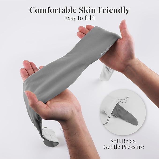 Weighted Eye Mask for Sleeping, Blackout Gravity Sleep Masks Women, Cloud-Like Comfort Softness, 3D Contoured, Memory Foam