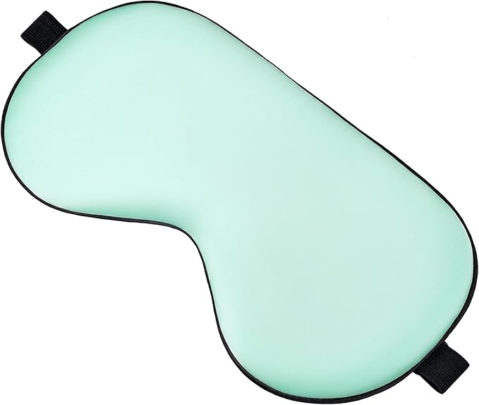 Sleep Mask for Side Sleeper Women Men, Eye Mask for Sleeping Light Blocking, 3D Contoured Cup Sleeping Mask, Soft Breathable Sleep Eye Mask with Adjustable Elastic Strap for Travel (Pastel Blue)