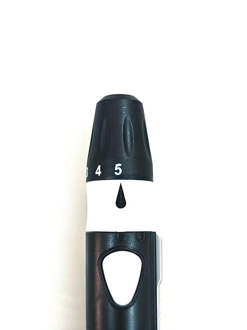 Lancing Device with Lancet Ejector – 5 Adjustable Depth Settings | 1+1 Pack