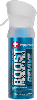 Boost Oxygen Pocket Size Peppermint 3 Liter Canister | All-Natural Respiratory Support for Aerobic Recovery, Altitude, Performance and Health (1 Pack)