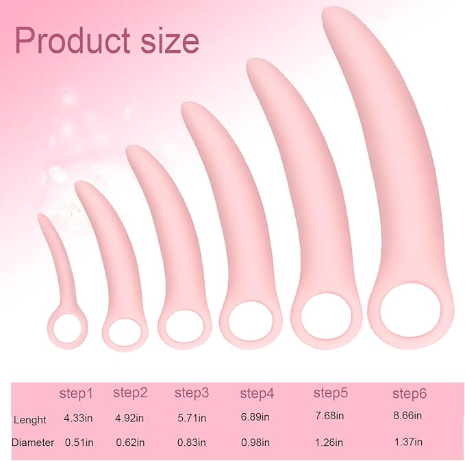 6 Pack Silicone Pelvic Floor Strengthening (Full Set)
