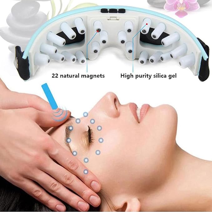 Elitzia Electric Magnetic Alleviate Eye Fatigue, Eye Massager Promote Blood Circulation ETFJY188 (Blue)