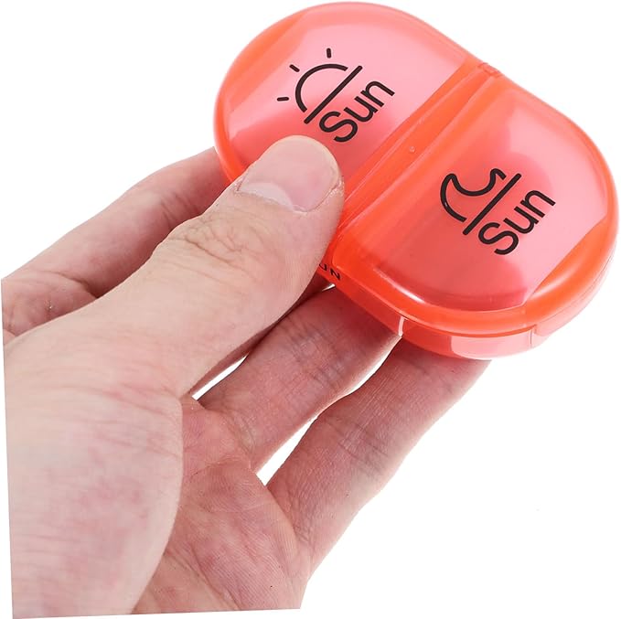 Portable Weekly Medicine Organizer Tight Seal Travel-Friendly Pill Case for Vitamins and Medication Compact Design Multiple Compartments for Easy Daily Use
