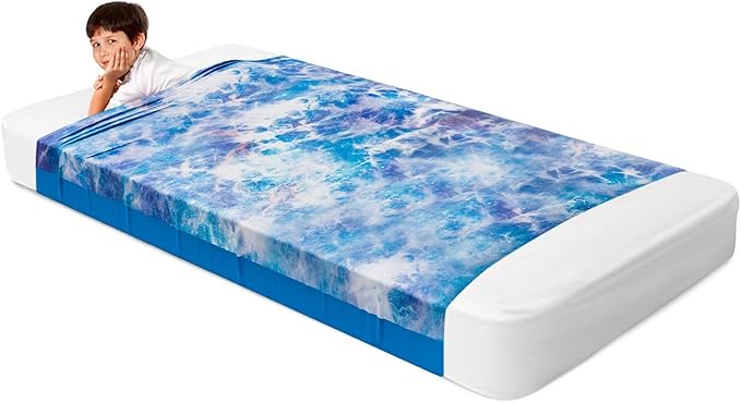 Deep Pressure Sensory Bed Sheet – Twin Sensory Compression Sheet Breathable Sleep Pod Blanket for Better Sleep Support – Calming Compression Blankets for Kids and Adults Starlight Sky