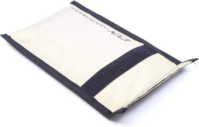 FARADAY DEFENSE 5" x 7" NX3 Triple Layer Cyber Fabric Faraday Bag Sleeves Pouch Signal Shielding, Anti-Hacking, Anti-Tracking, EMP Bag