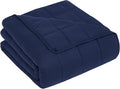 CuteKing Weighted Blanket for Adults (20lbs, 80"x87", Navy Blue) Heavy Blanket for 180-190lbs, Weighted Blanket for Cooling & Heating with Premium Glass Beads, Thick Blanket for Adult All-Season