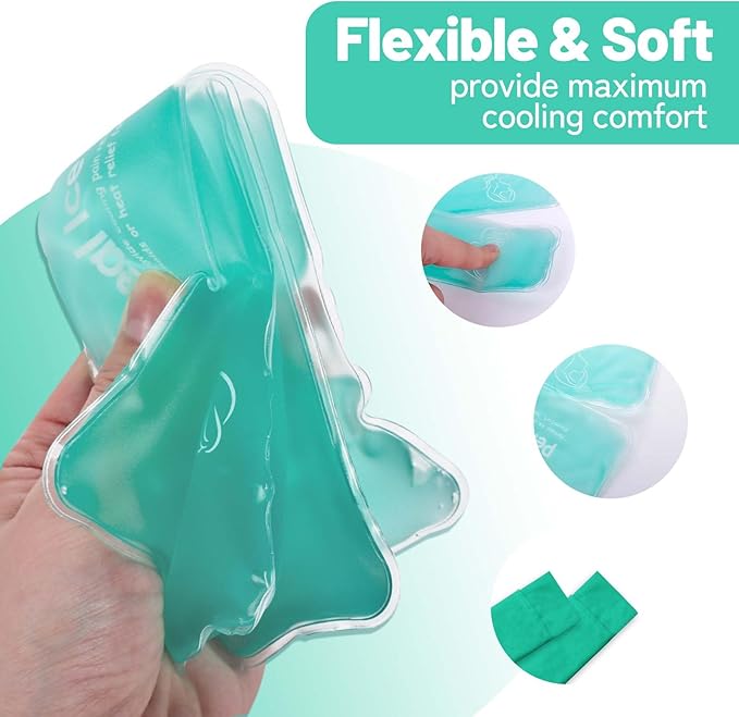 Reusable Perineal Cooling Pad for Postpartum and Hemorrhoid Pain Relief,Instant Perineal Cold Pack,Vaginial Ice Pack for Pain Relief (Color-Green)