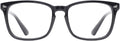 TIJN Blue Light Blocking Glasses for Women Men Clear Frame Square Nerd Eyeglasses Anti Blue Ray Computer Screen Glasses