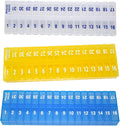 31 Day Monthly Pill Organizer, Once-A-Day Medication Planner with Removable Lid, Large Compartments, 3 Color Set for Multiple People Or 3 Times-Daily Use (3X a Day - Yellow, Clear & Blue)