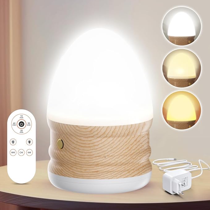 13,000 Lux Daylight Lamp, UV-Free Flicker-Free Light Therapy Lamp with 3 Color Temperatures, Dimmable Desk Light with Timer & Remote for Mood, Energy & Concentration, Home Office