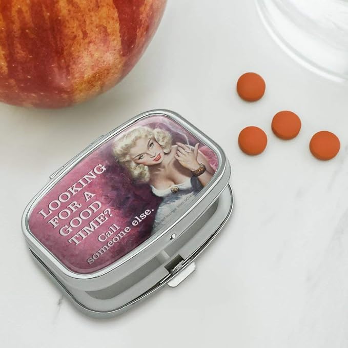 Looking for a Good Time Call Someone Else Funny Humor Rectangle Pill Case Trinket Gift Box