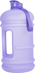 TOOFEEL 1 Gallon Water Bottle,Leakproof,Bpa Free,Dishwasher Safe,128 oz Large Water Jug wiht Handle,Travel & Camping & Sports & Gym Water Bottle For Men and Women - Matte Violet