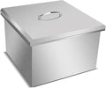 Commercial Stainless Steel Drop-in Ice Bin Chest – Insulated Bar Ice Well for Beverage Service