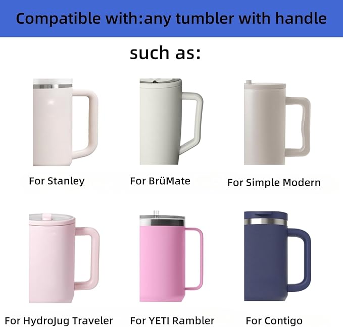 Pill Holder for Tumbler with Handle Bling Stanley Cup Accessories Pill Organizer for Stanley & YETI & Simple Modern & BrüMate (Colorful)
