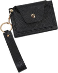 Birth Control Pill Case Medicine Holder Daily PU Leather Removable Wristlet Strap (Black)