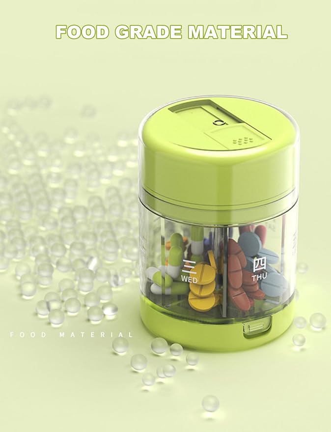 Weekly 7 Day Pill Organizer, Travel Pill Box, Pill case, Medicine Organizer, Pill Container, Pillbox 7 Day, Pill Dispenser, Medication Organizer, Pill Organizer Weekly