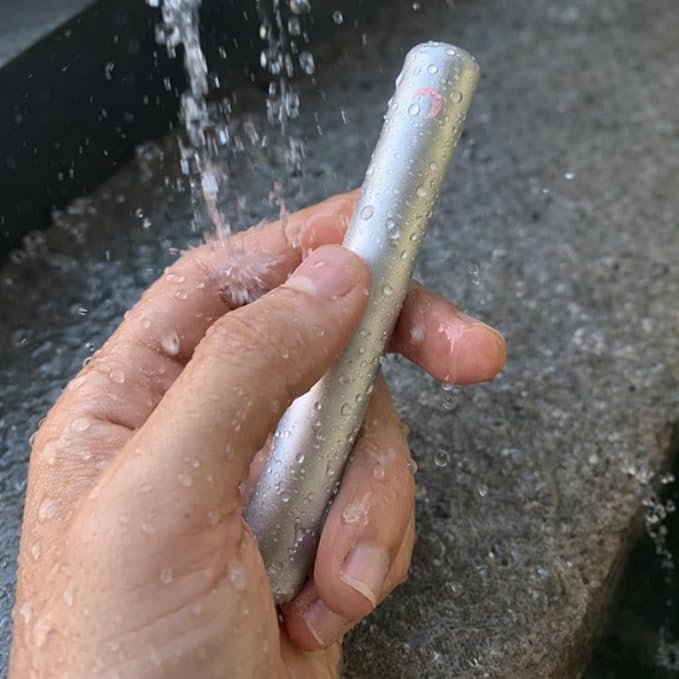 Brando Moon Small Metal Tube Case Container - Airtight Water Proof - Perfect Smell Proof Case to keep Coffee Fresh While Traveling 4.5” (Silver)