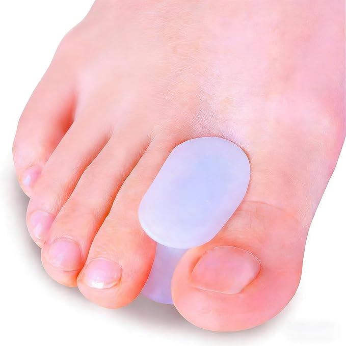 Povihome 16 Pack Toe Spacers Separators, Bunion Corrector Gel Orthotics (1/2'' Thick) for Bunion, Overlapping Toes - L Size