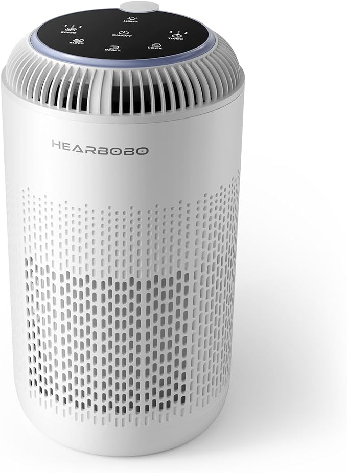 H13 True HEPA Air Purifiers for Home Large Room up to 1350 ft² with Aromatherapy, Hearbobo Air Cleaner for Pets Bedroom – Removes Dust, Smoke, Odors, Pollen, Quiet for Office & Allergy Relief