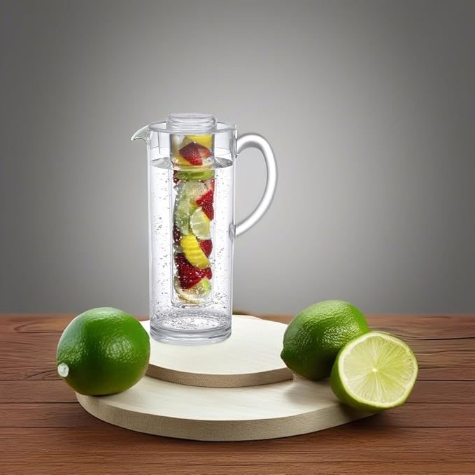 Prodyne Trim Fruit Infusion Pitcher, 60 oz, Clear
