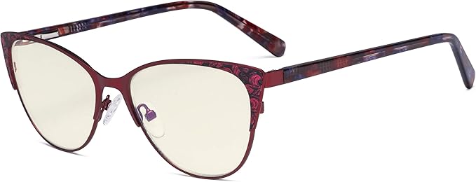Eyekepper Oversize Ladies Butterfly Design Blue Light Glasses -Computer Screen Eyegalsses Women