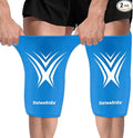 Extended Leg Knee Ice Pack Wrap for Injuries Compression, Reusable Gift Soft Gel Freeze Knees Brace for Swelling Replacement Surgery, Cold Therapy for Arthritis, Meniscus Tear (Knee-Blue-2 Pack)