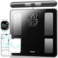 Smart Body Composition Scale for Body Weight, 8 Electrodes Digital Scale with BMI, Body Fat, Muscle Mass, 27 Body Composition Measurements, LCD Screen, Large Platform, 400lbs Upgrade
