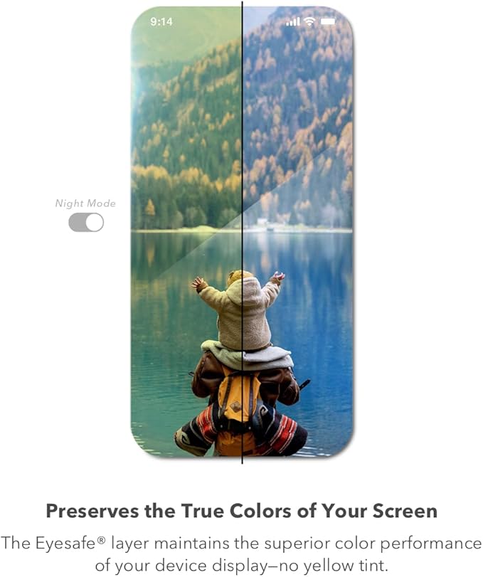 ZAGG Glass Elite VisionGuard Screen Protector for Apple iPhone 14 Plus/ 13 Pro Max - 5X Stronger, Blue-Light Protection, Anti-Fingerprint Technology, InvisibleShield, Easy to Install