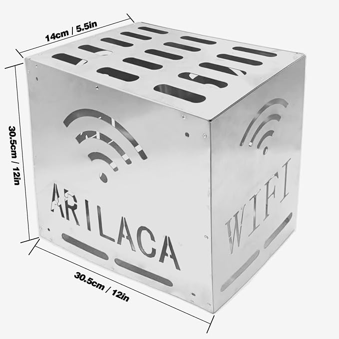 Large Faraday Cage for WiFi Router Faraday Box WiFi Blocker E M F Blocker for Home Faraday Bags for WiFi Router E m f Protection
