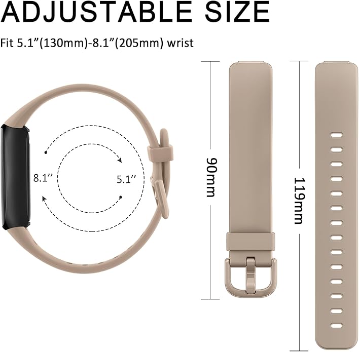 3 Pack Silicone Bands Compatible with Fitbit Inspire 3 Bands for Women Men, Adjustable Replacement Sport Wristbands Straps for Fitbit Inspire 3 Fitness Tracker
