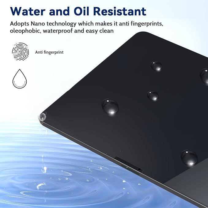IPROKKO 2 Pack Anti Blue Light Screen Protector Compatible with iPad Pro 13 Inch 7th 8th (2024 2025, M4 M5), Matte Anti Glare Blue Light Filter Eye Protection Cover and Bubble Free