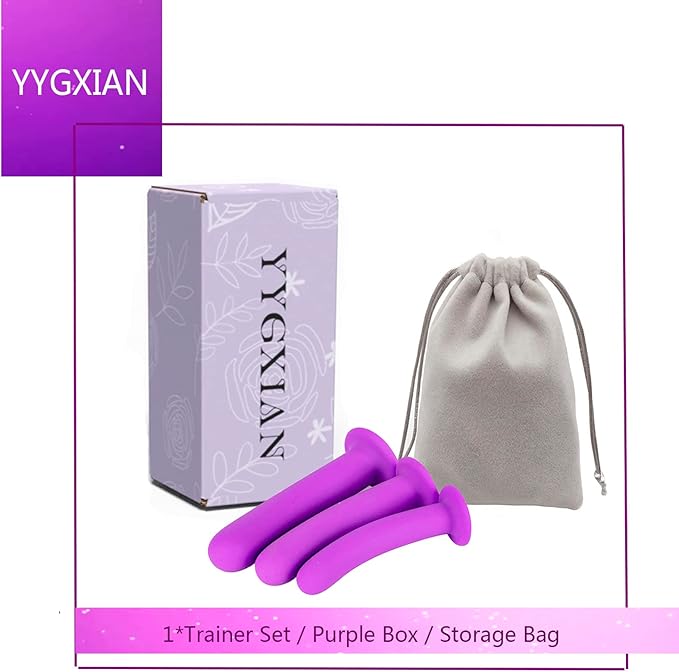 3 Pack Silicone Pelvic Floor Muscle Dilator Trainer Set